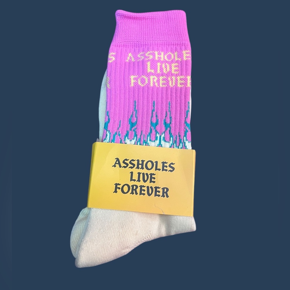 A$$holes Live Forever Socks